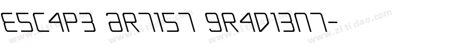 Escape Artist Gradient字体转换